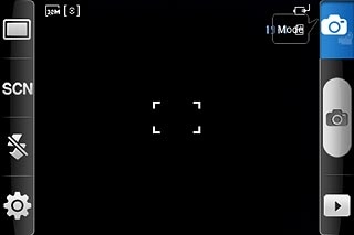 If the camera is turned on:Press the camera icon.