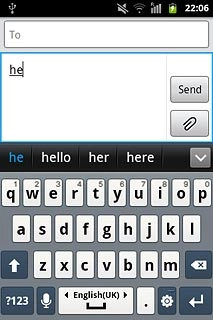 Press arrow down for more suggestions.