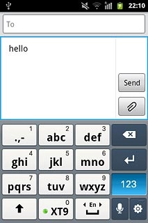 To key in more numbers:Press 123.