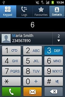 Press and hold the required number key until the number is called.