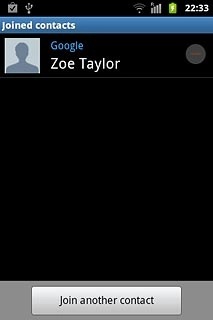 Press Join another contact.