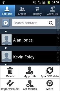 Press Import/Export.