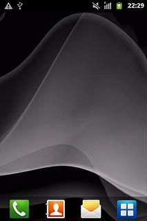 Press the messages icon.