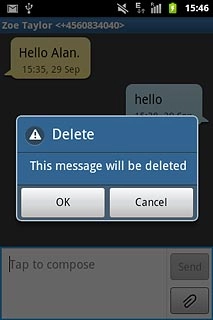 Press OK to confirm.