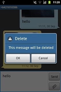 Press OK to confirm.