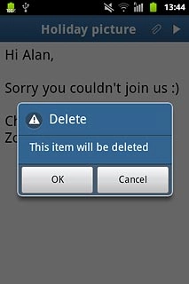 Press OK to confirm.