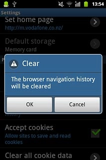 Press OK to confirm.