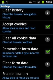 Press Clear all cookie data.