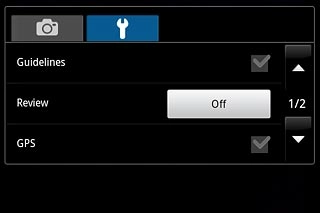 Press the additional settings icon.