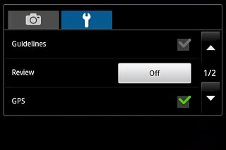 When the box next to the menu item is ticked (V), the function is turned on.