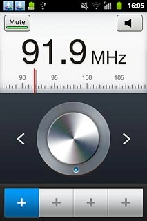 Press + at the bottom of the display.
