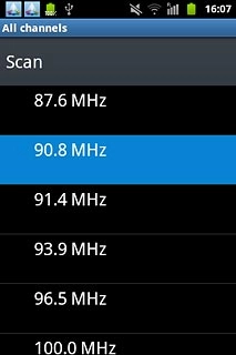 Press the required channel.