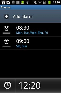 Press Add alarm.