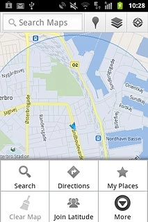 Press Search.Key in the required destination.Results matching what you key in are displayed.