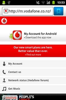 Press the bookmarks icon.