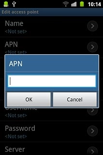 Key in live.vodafone.com and press OK.