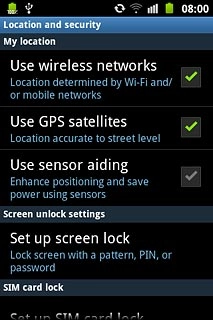 When the box next to the menu item is ticked (V), the function is turned on.