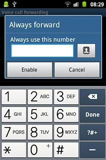 Key in +61414121121 and press Enable.