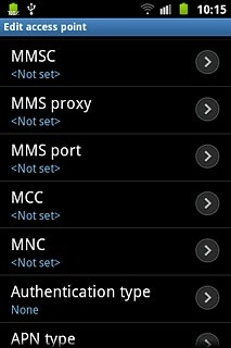 Press MMS port.