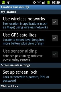 Press Use wireless networks to turn the function on or off.