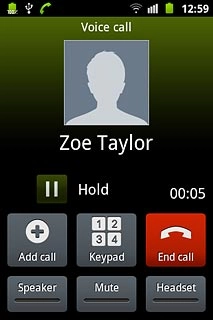 Press End call to end the call.