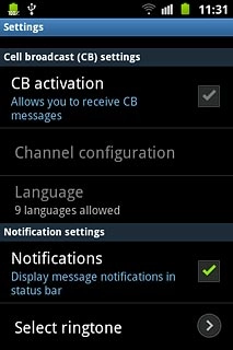 Press Select ringtone.