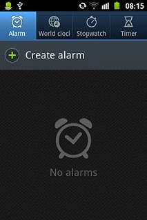 Press Create alarm.