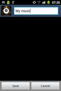 Key in a name for the playlist and press Save.