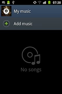 Press Add music.Go to the required audio files.