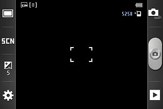 If the camera is turned on:Press the camera icon.