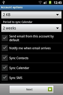 Press Sync Calendar to turn the function on or off.