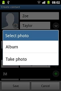 To take a new picture:Press Take photo.