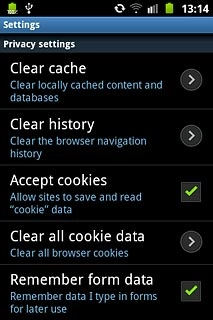 Press Clear all cookie data.