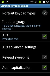 When the box next to the menu item is ticked (V), the function is turned on.