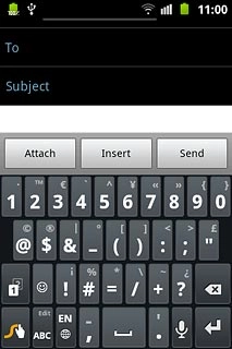 Press ABC to return to text input.