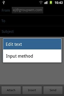 Press Input method.
