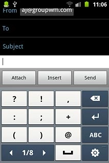Press the required symbols.