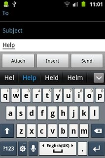Press arrow down to see more words.
