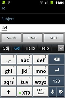 Press arrow down to see more words.