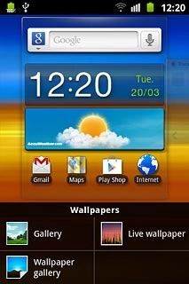 If you select Wallpaper gallery: