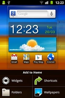Press the required shortcut.Follow the instructions on the display to add the selected shortcut.