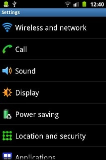 Press Wireless and network.