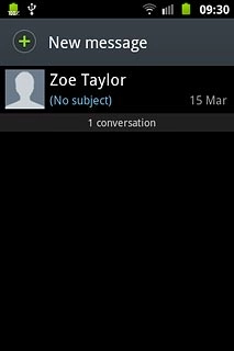 Press the required sender.