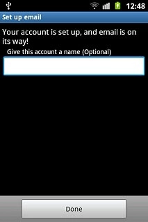 Press the field below Give this account a name (Optional) and key in the required name.