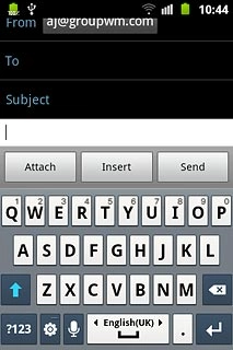 Press the settings icon (a gear wheel).