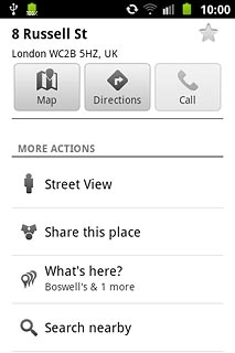 Press the favourite icon (a star) at the top of the display.