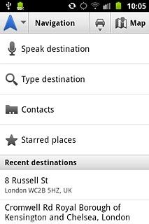 Type destination, go to 2b.