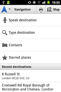 Starred places, go to 2d.