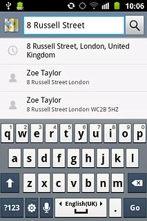 Key in the required destination.Results matching what you key in are displayed.Press the required destination.