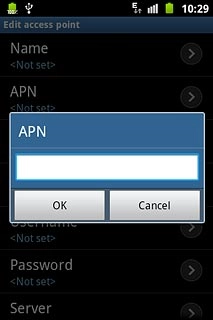 Key in live.vodafone.com and press OK.